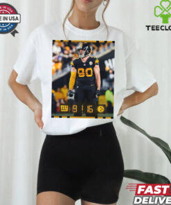 T. J. Watt Pittsburgh Steelers 16 – 9 New York Giants One More To Go Poster t shirt