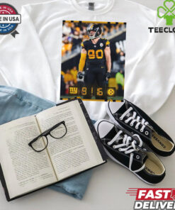 T. J. Watt Pittsburgh Steelers 16 – 9 New York Giants One More To Go Poster t shirt