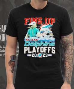 T.D. mascot Fins up Miami Dolphins Playoffs 2023 hoodie, sweater, longsleeve, shirt v-neck, t-shirt