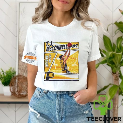 T.J. McConnell Indiana Pacers Comic Basketball shirt