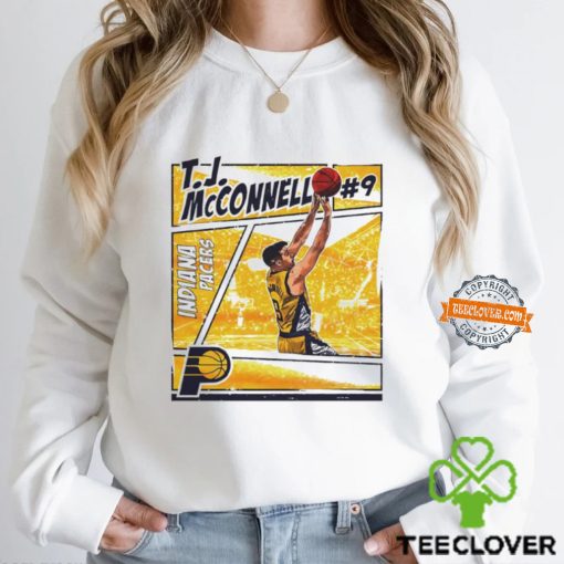 T.J. McConnell Indiana Pacers Comic Basketball shirt