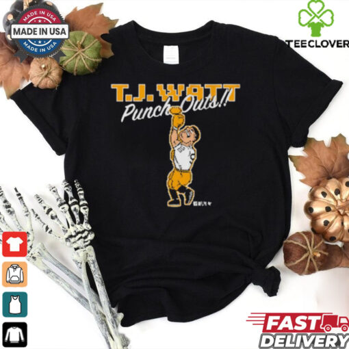 T.J. Watt Punch Outs Pittsburgh Steelers NFL t hoodie, sweater, longsleeve, shirt v-neck, t-shirt