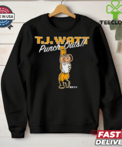 T.J. Watt Punch Outs Pittsburgh Steelers NFL t hoodie, sweater, longsleeve, shirt v-neck, t-shirt