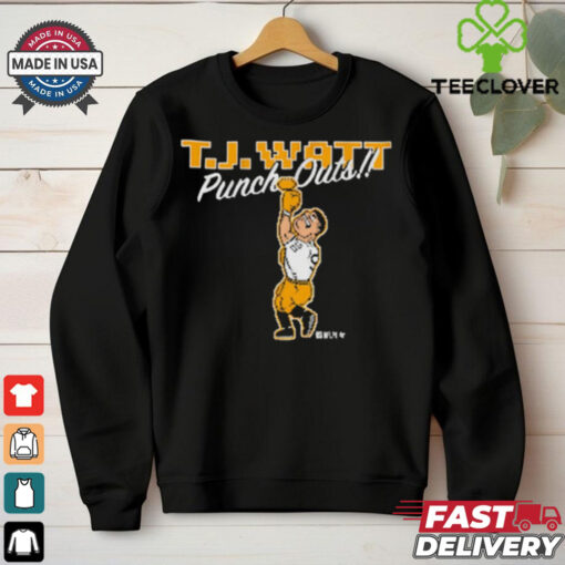 T.J. Watt Punch Outs Pittsburgh Steelers NFL t hoodie, sweater, longsleeve, shirt v-neck, t-shirt