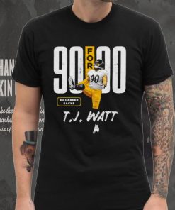 T.J. Watt number 90 Pittsburgh Steelers football player 90 for 90 pose hoodie, sweater, longsleeve, shirt v-neck, t-shirt