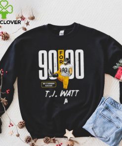 T.J. Watt number 90 Pittsburgh Steelers football player 90 for 90 pose hoodie, sweater, longsleeve, shirt v-neck, t-shirt