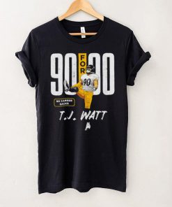 T.J. Watt number 90 Pittsburgh Steelers football player 90 for 90 pose hoodie, sweater, longsleeve, shirt v-neck, t-shirt