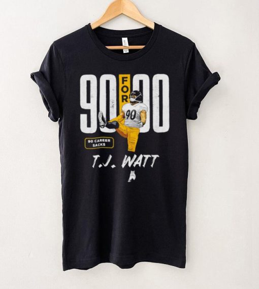 T.J. Watt number 90 Pittsburgh Steelers football player 90 for 90 pose hoodie, sweater, longsleeve, shirt v-neck, t-shirt