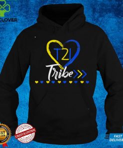 T21 Tribe 21 World Down Syndrome Awareness Day Heart T Shirt