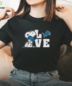 Snoopy Love Detroit Lions T Shirt