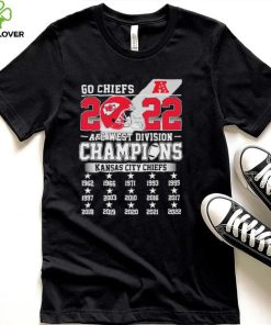 Kansas City Chiefs Go Chiefs 2022 AFC West Division Champions T Shirt
