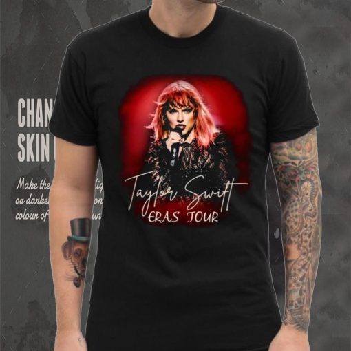 TAYLOR SWIFT Noir Eras Concert 2024 Rogue Mic T Shirt