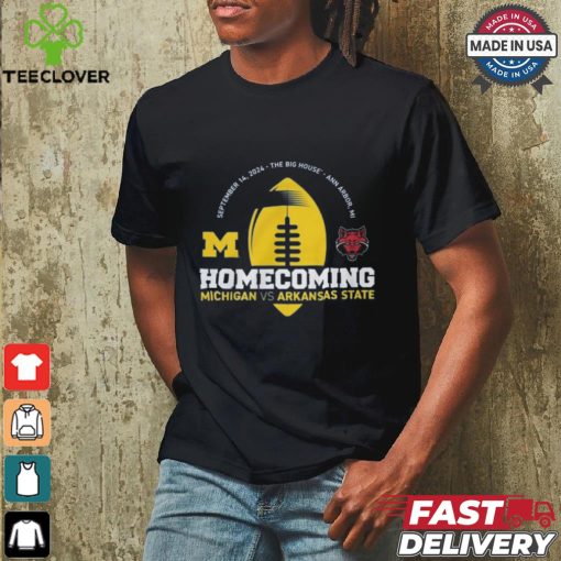 Michigan Wolverines Valiant Blue 2024 Homecoming Gameday Shirt