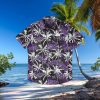 TCU Horned Frogs Black Floral Hawaiian Shirt