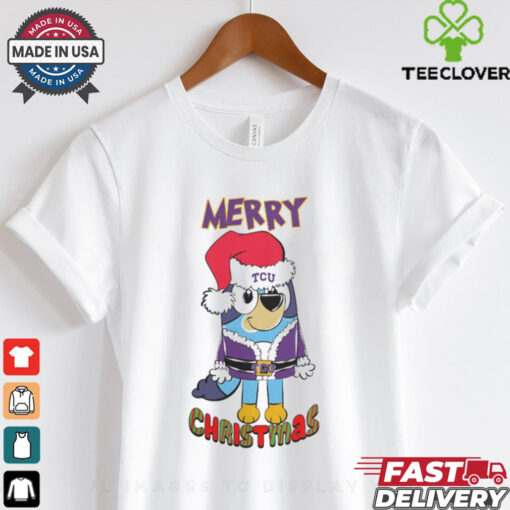 TCU Horned Frogs Bluey Merry Christmas 2024 Shirt