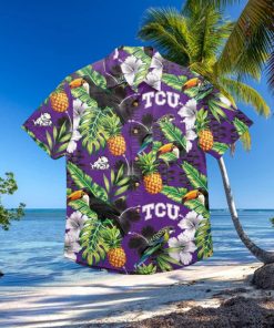 TCU Horned Frogs Floral Hawaiian Shirt