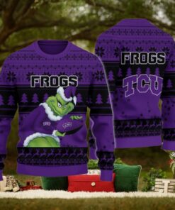 TCU Horned Frogs Grinch Ugly Christmas Sweater