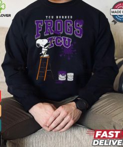 TCU Horned Frogs Snoopy Painting Shirt