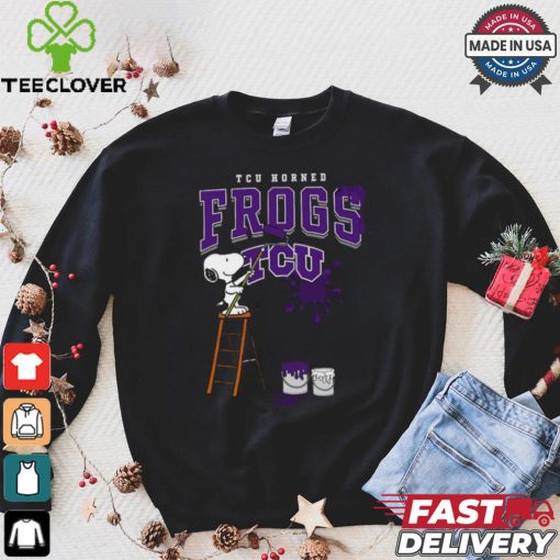 TCU Horned Frogs  Snoopy Painting Shirt