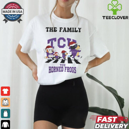 TCU Horned Frogs X Family Bluey Merry Christmas 2024 Shirt