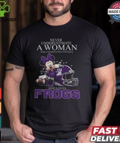 TCU Horned Frogs x Minnie Mouse Never Underestimate A Woman Who Understands Football And Loves Shirt