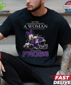 TCU Horned Frogs x Minnie Mouse Never Underestimate A Woman Who Understands Football And Loves Shirt