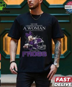 TCU Horned Frogs x Minnie Mouse Never Underestimate A Woman Who Understands Football And Loves Shirt