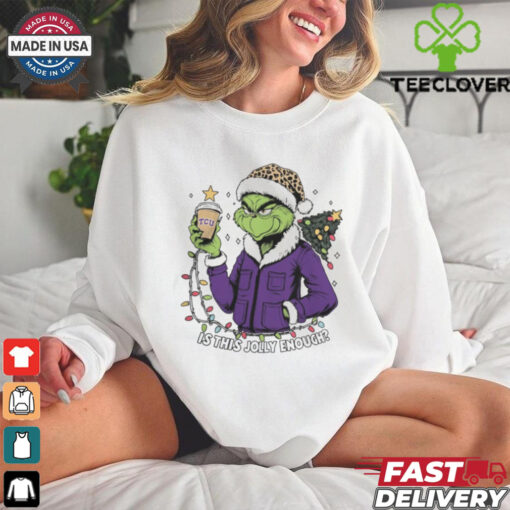 TCU Horned Frogs x Santa Grinch Is This Jolly Enough Merry Christmas Shirt