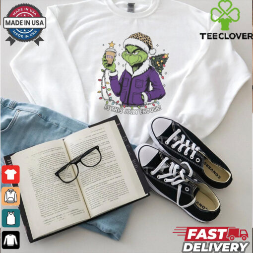 TCU Horned Frogs x Santa Grinch Is This Jolly Enough Merry Christmas Shirt