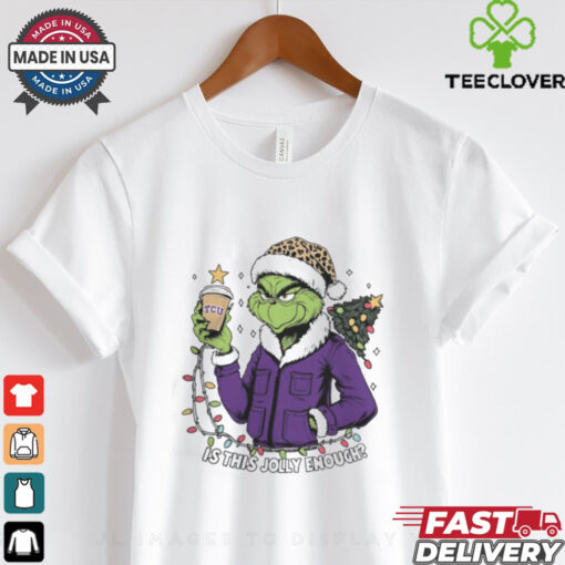 TCU Horned Frogs x Santa Grinch Is This Jolly Enough Merry Christmas Shirt