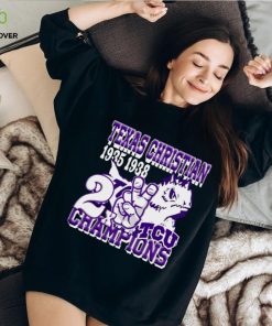 TEXAS CHRISTIAN 1935 1938 2X TCU CHAMPIONS GRAPHIC T SHIRT 1 TEXAS CHRISTIAN 1935 1938 2X TCU CHAMPIONS GRAPHIC T SHIRT