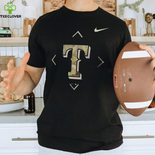 TEXAS RANGERS NIKE CAMO LOGO 2023 SHIRT