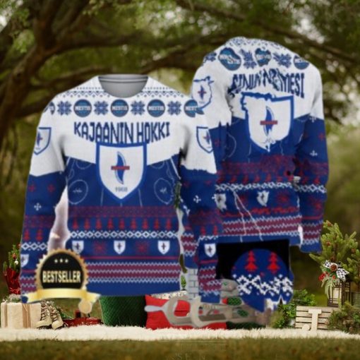 Custom Name Kajaanin Hokki Ugly Christmas Sweater New Logo Gift For Men And Women Fans