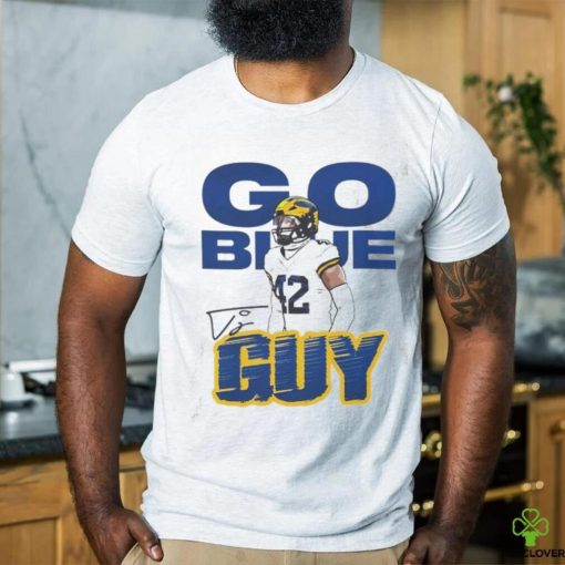 TJ Guy 42 Go Blue Guy Michigan Wolverines signature hoodie, sweater, longsleeve, shirt v-neck, t-shirt