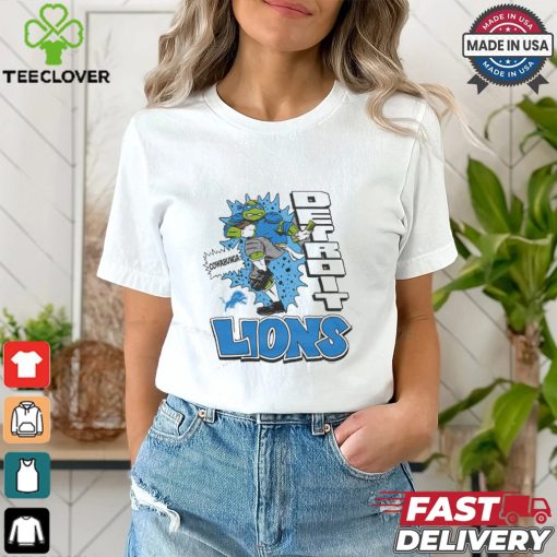 TMNT Leonardo x Detroit Lions Shirt