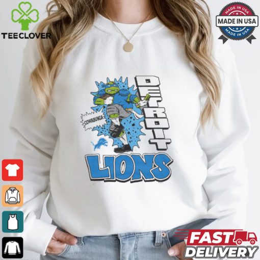 TMNT Leonardo x Detroit Lions Shirt