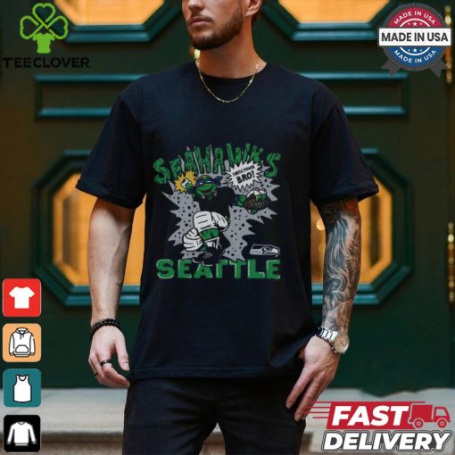 TMNT Leonardo x Seattle Seahawks Shirt