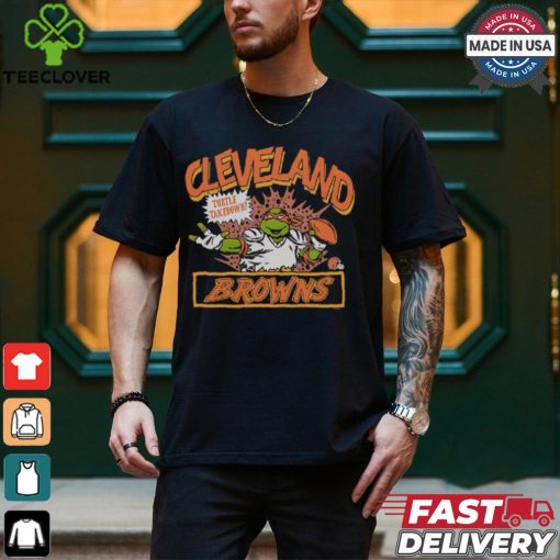 TMNT Michelangelo x Cleveland Browns Shirt