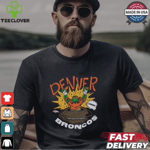 TMNT Michelangelo x Denver Broncos Shirt