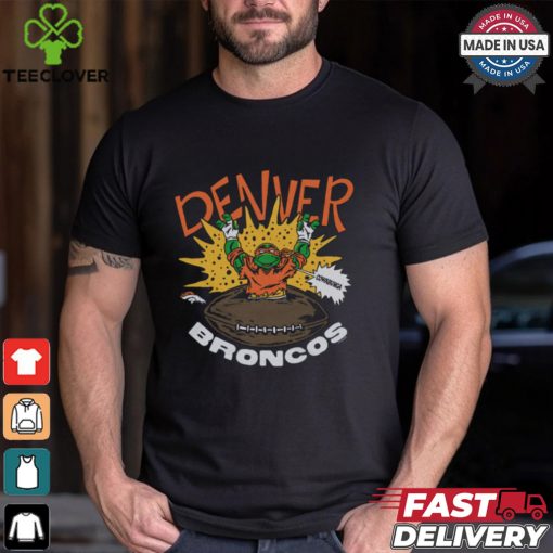 TMNT Michelangelo x Denver Broncos Shirt