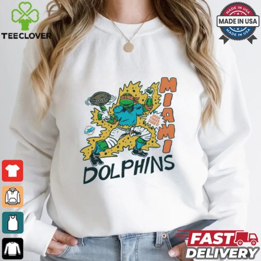 TMNT Michelangelo x Miami Dolphins Shirt