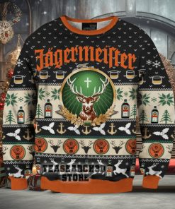 TRENDING Jagermeister Drink Black Fun Ugly Christmas Sweater