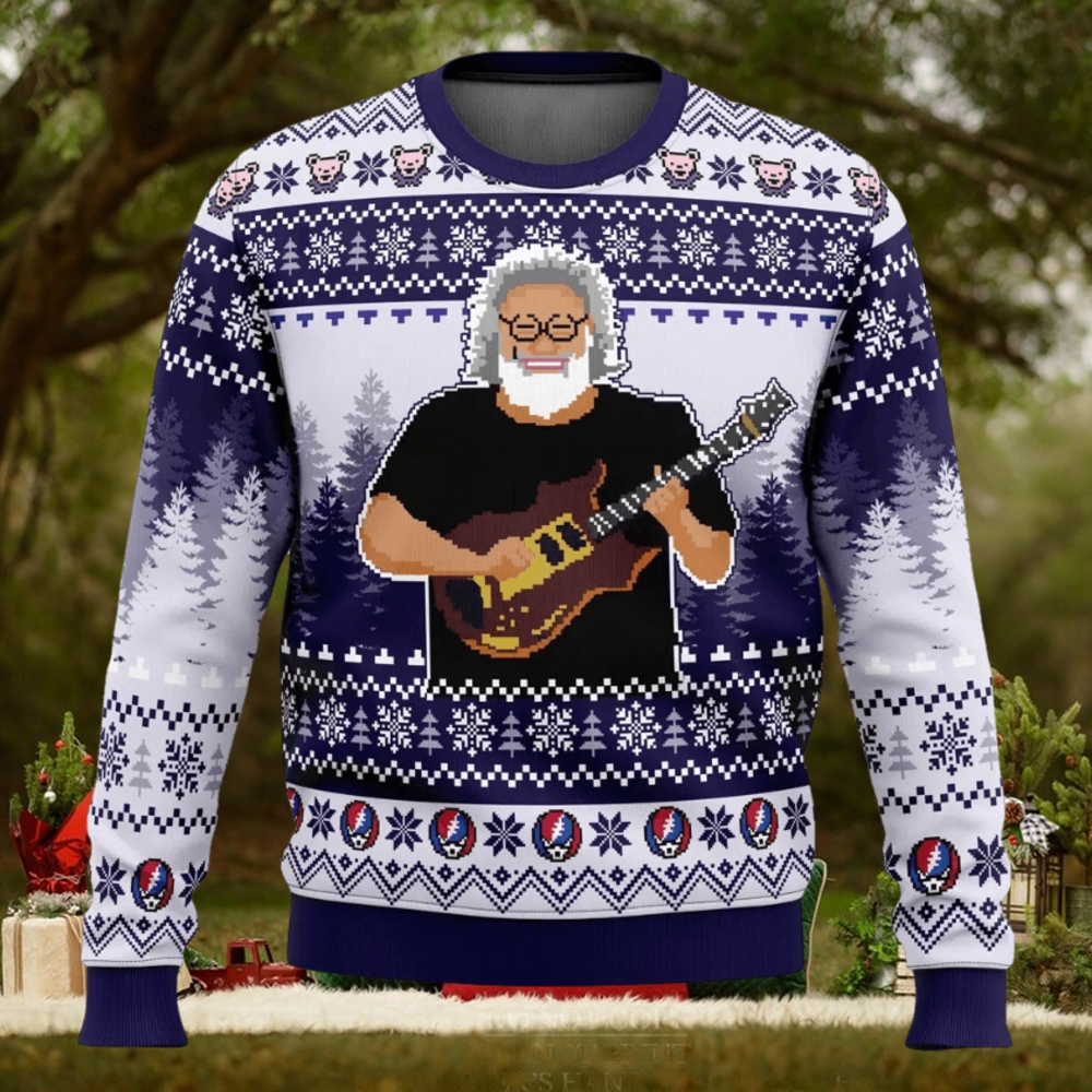 Jerry Garcia Grateful Dead Ugly Christmas Sweater Jerry Garcia Grateful Dead Ugly Christmas Sweater