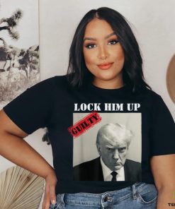 TRUMP MUGSHOT LOCK HIM UP GUILTY JAIL PRISON ANTI TRUMP T Shirt
