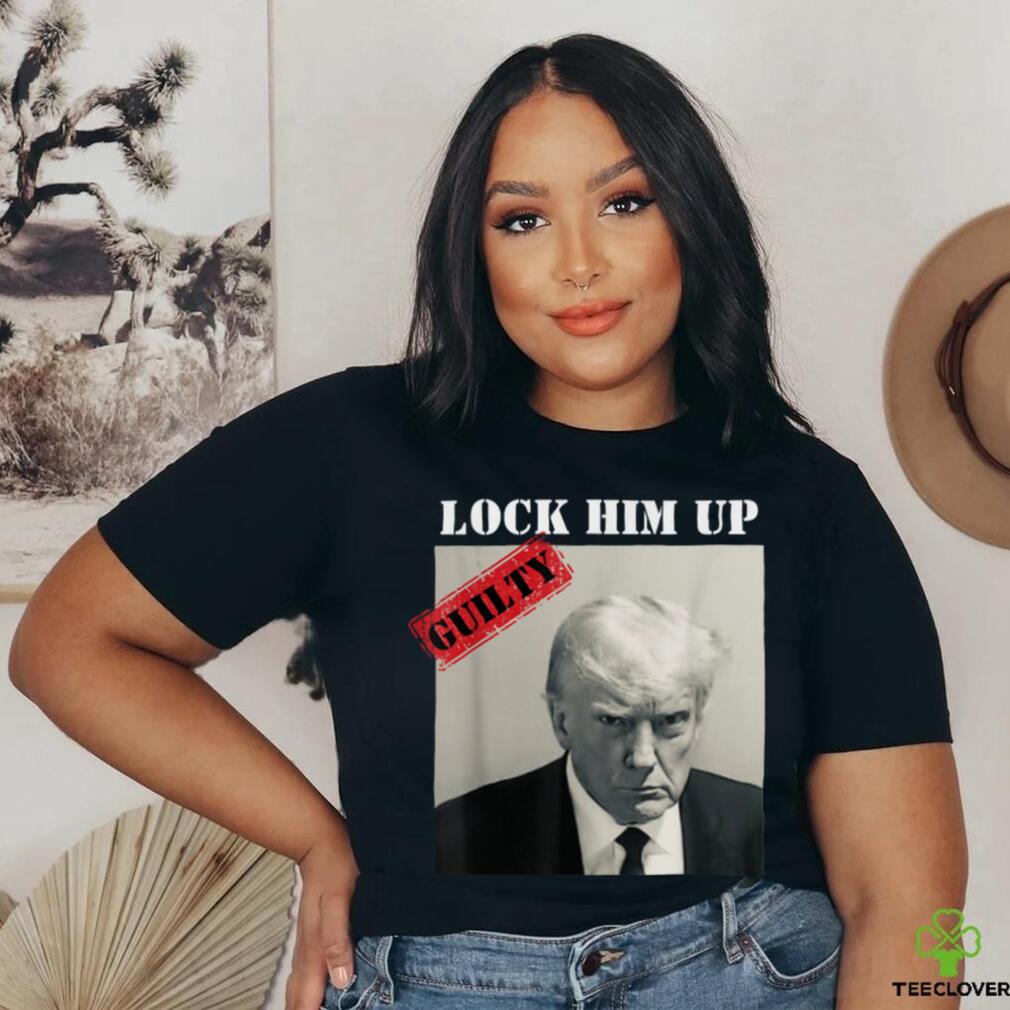 TRUMP MUGSHOT LOCK HIM UP GUILTY JAIL PRISON ANTI TRUMP T Shirt TRUMP MUGSHOT LOCK HIM UP GUILTY JAIL PRISON ANTI TRUMP T Shirt
