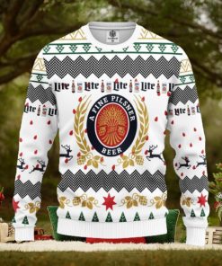 Merry Xmas Miller Lite Beer AOP Print Christmas Ugly Sweater For Men Women