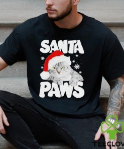 Cat hat santa santa paws merry christmas shirt 3 Cat hat santa santa paws merry christmas shirt
