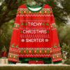Deck The Hall Pickleball Santa Ugly Christmas Sweater