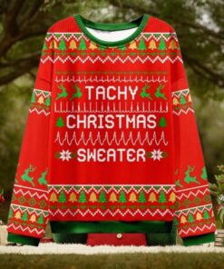 Tachy Christmas Sweater Nurse Ugly Christmas Sweater