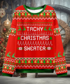 Tachy Christmas Sweater Nurse Ugly Christmas Sweater